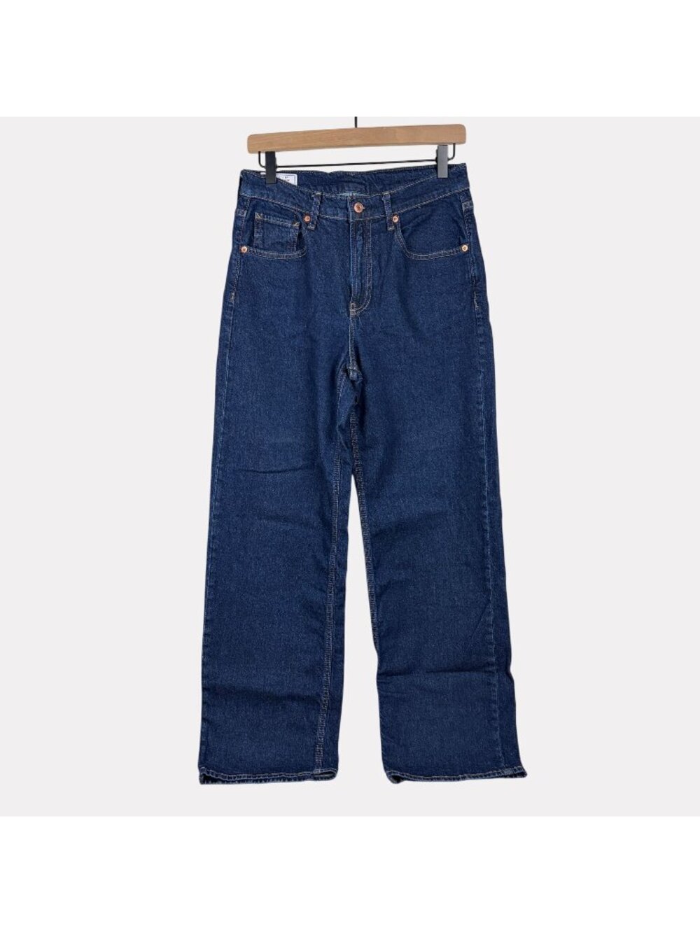 GAP '90s Loose Mid Rise Jeans Womens 27 Blue Medium Wash Cotton Elastane